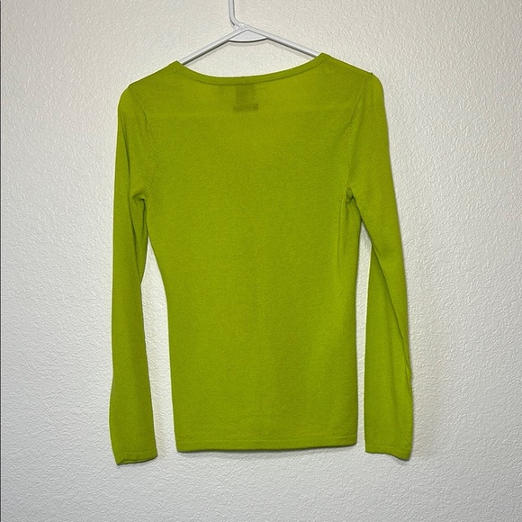 Saks Fifth Ave Feather Cashmere V-neck Sweater Small - Picture 7 of 7